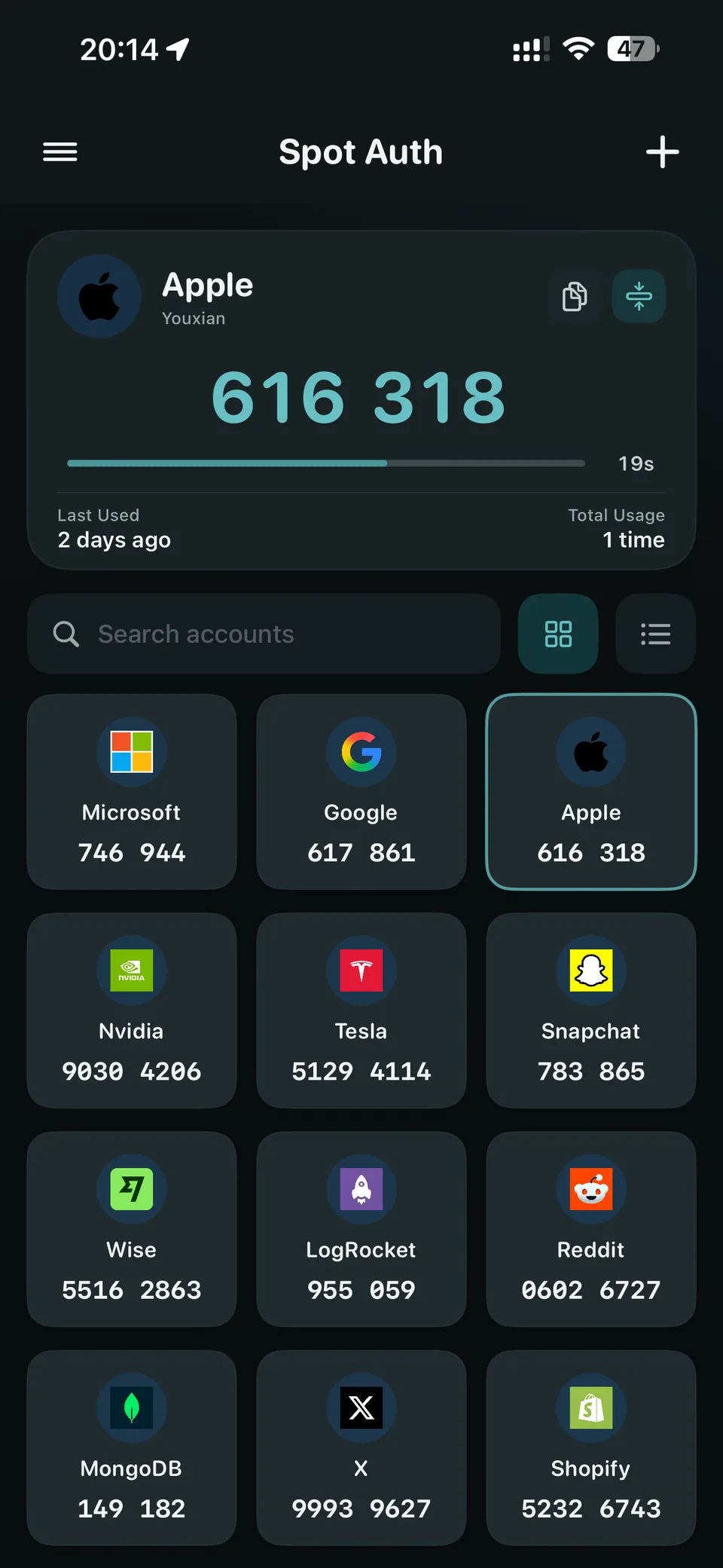 Blocco piatto — Spot Auth v1.1.0