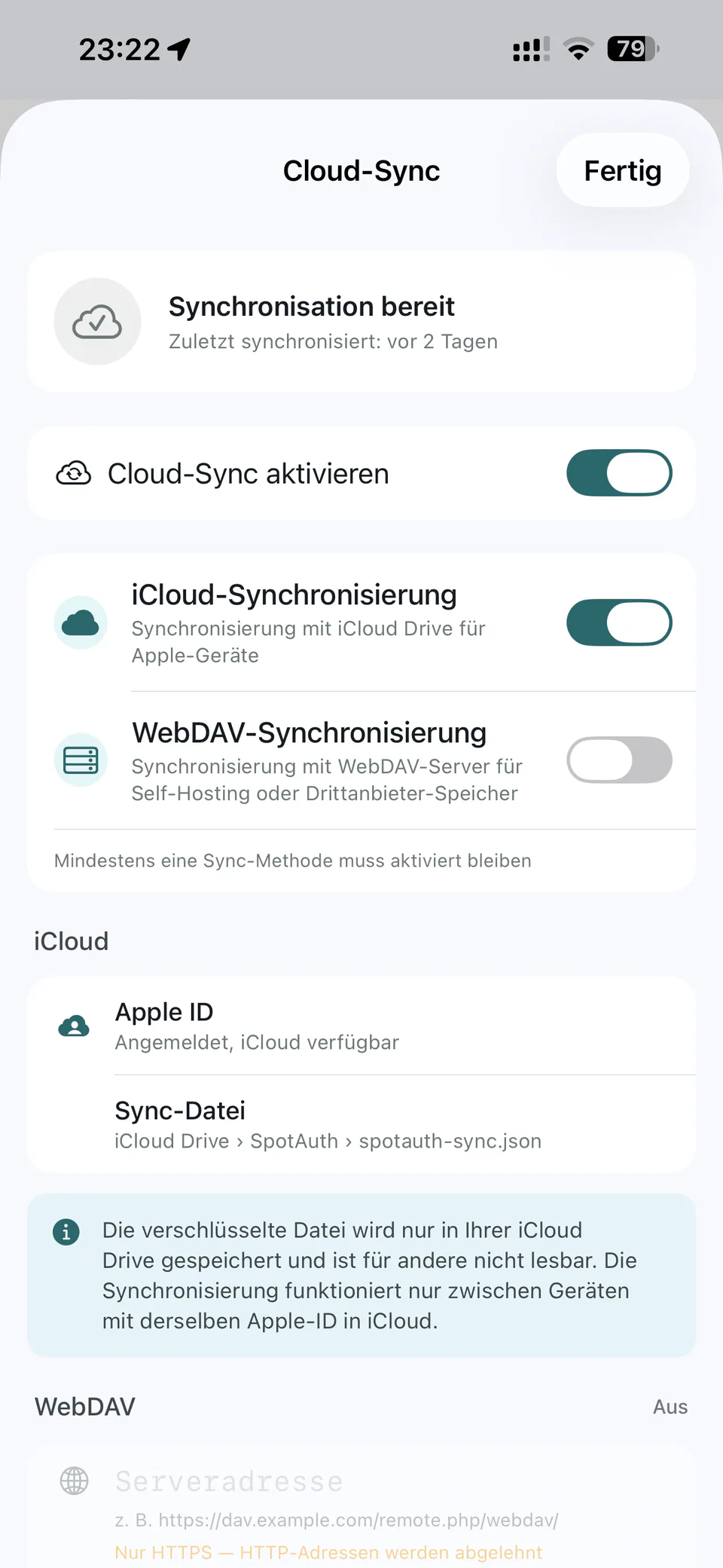 Cloud-Sync — Spot Auth