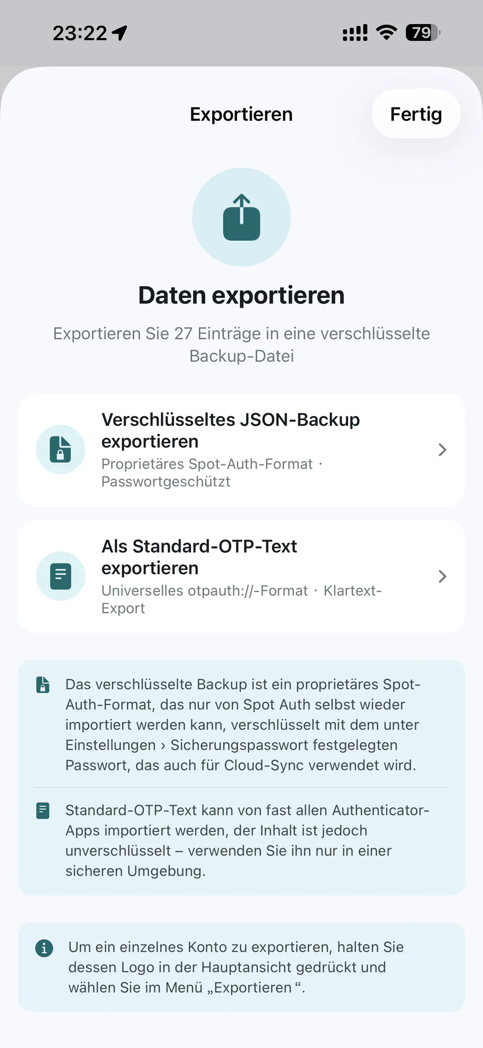 Export — Spot Auth