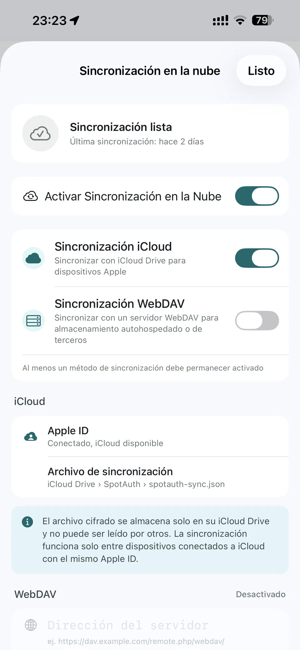 Sincronización — Spot Auth